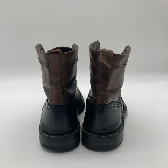 Mens Size 10 Gordon Rush Leather Dress Boots Brown/Black Oxford Wingtip Ankle - Picture 7 of 10